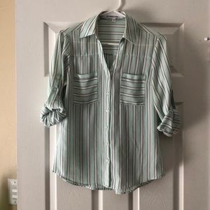 Express Mint Portofino Blouse
